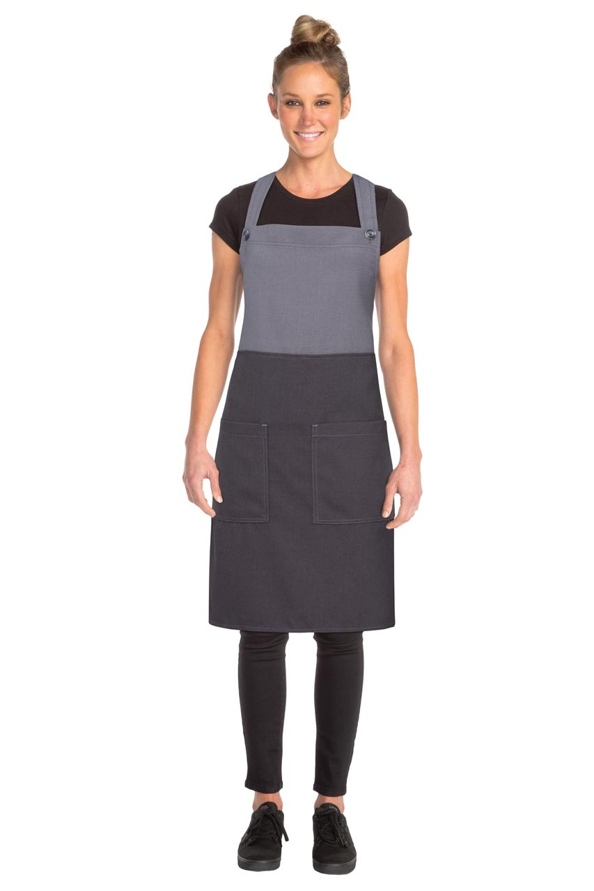 Chef Works Soho Frostgrey Bib Apron