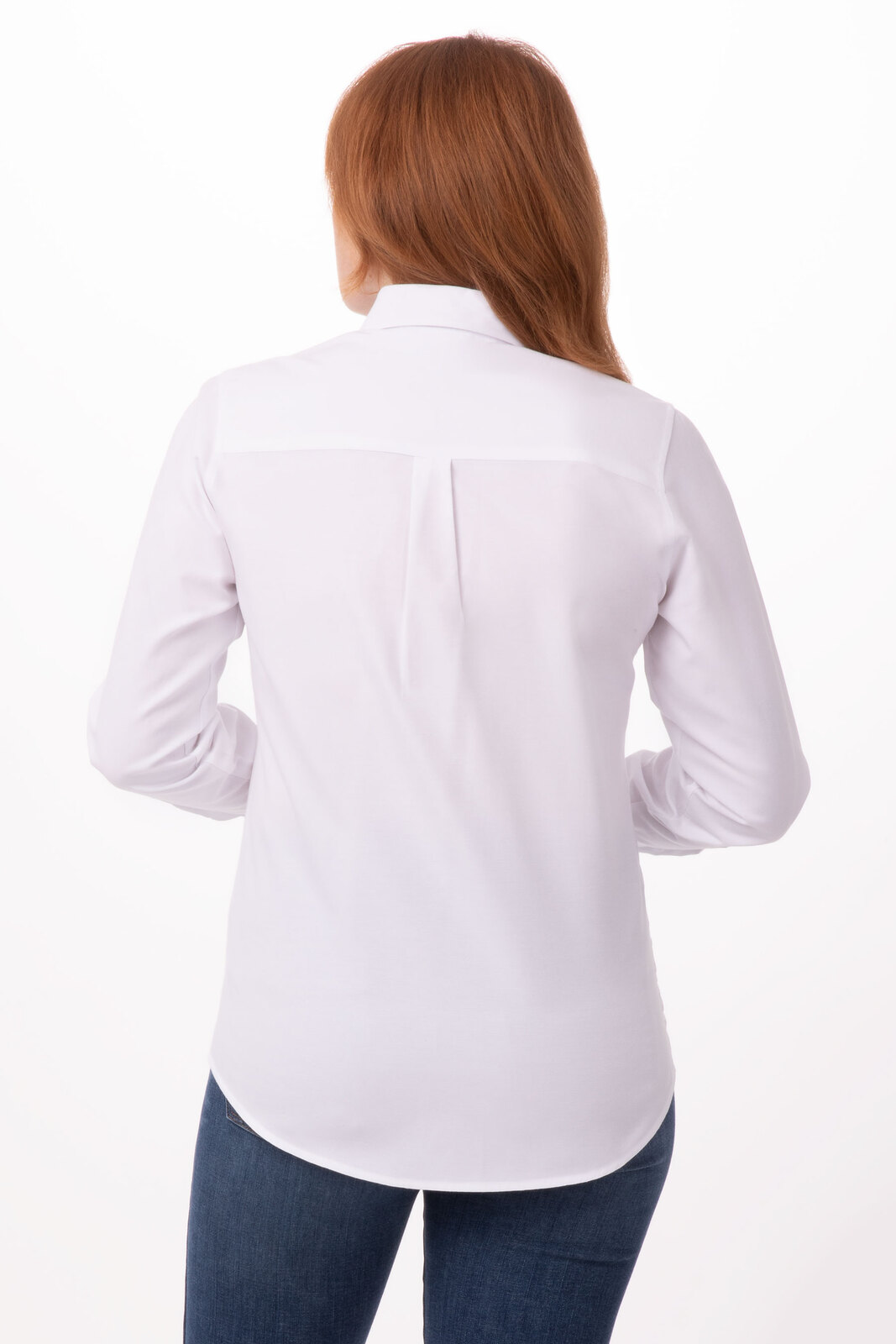 Chef Works Women's White Oxford Shirt