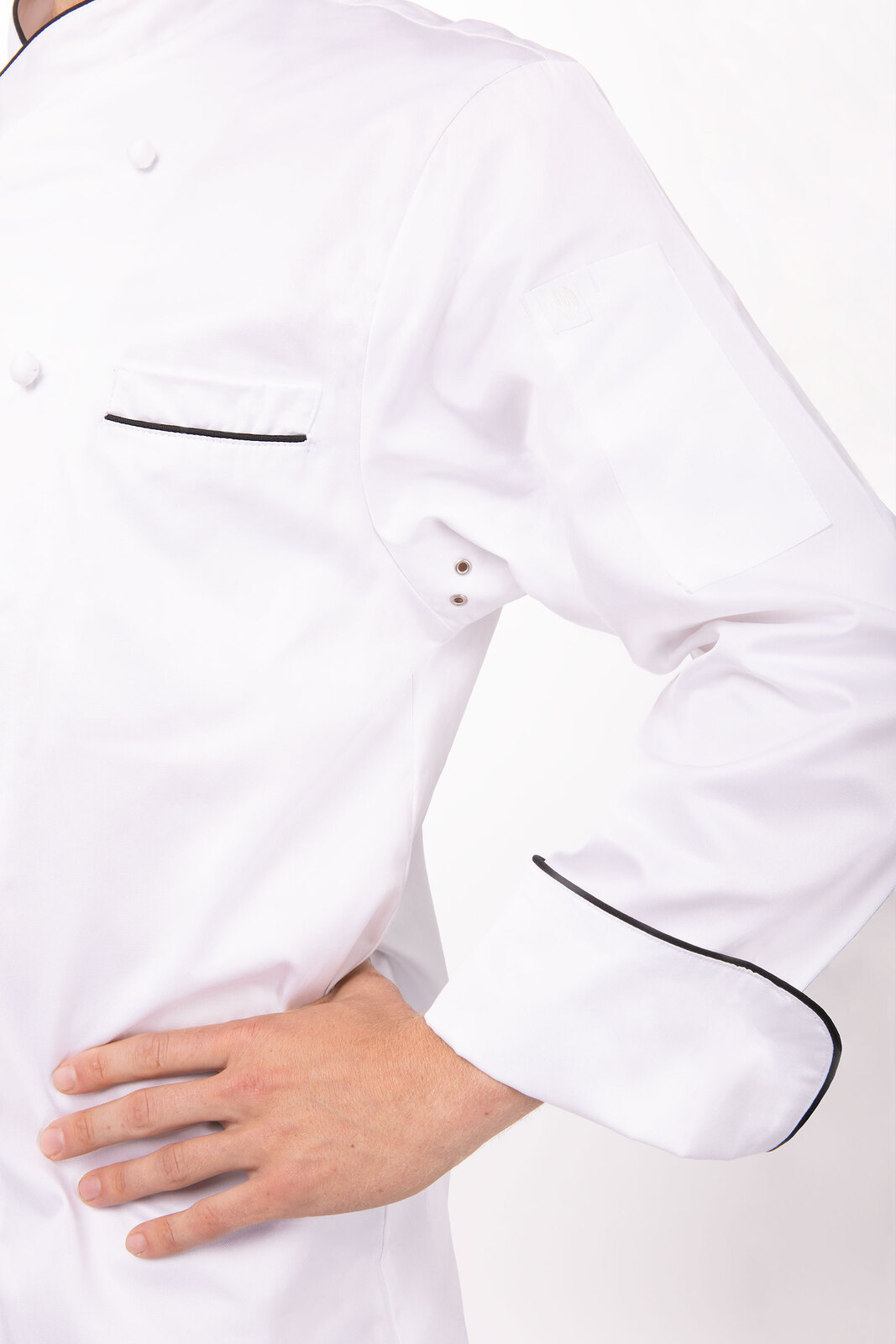 Chef Works Monte Carlo White 100% Cotton Chef Jacket