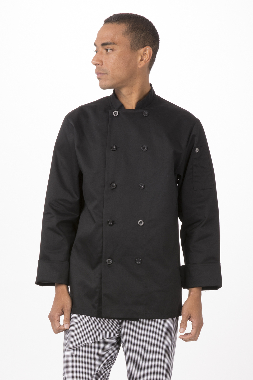 Chef Works Bastille Black Basic Chef Jacket