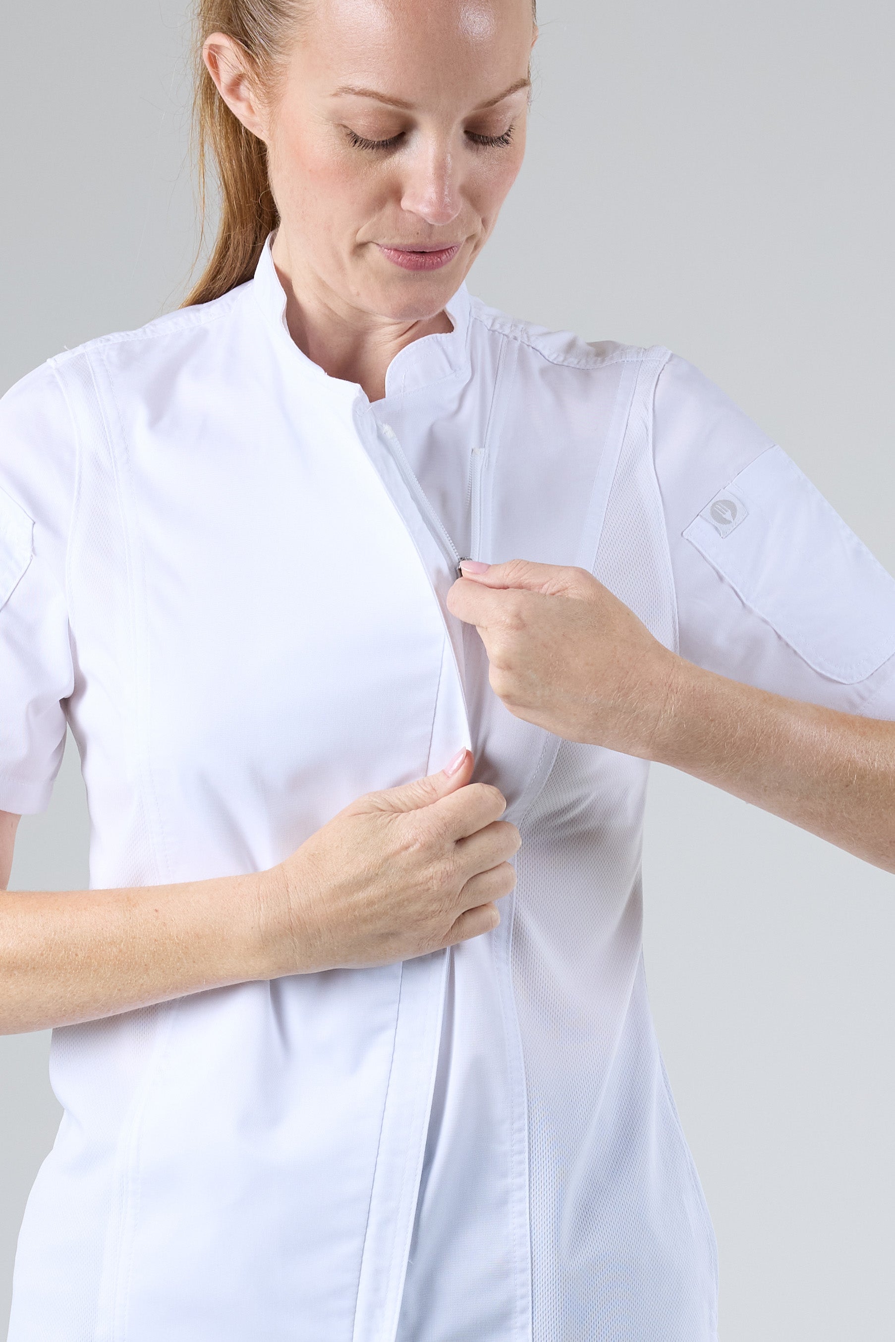 Springfield Womens Zipper Chef Jacket – Chef Works