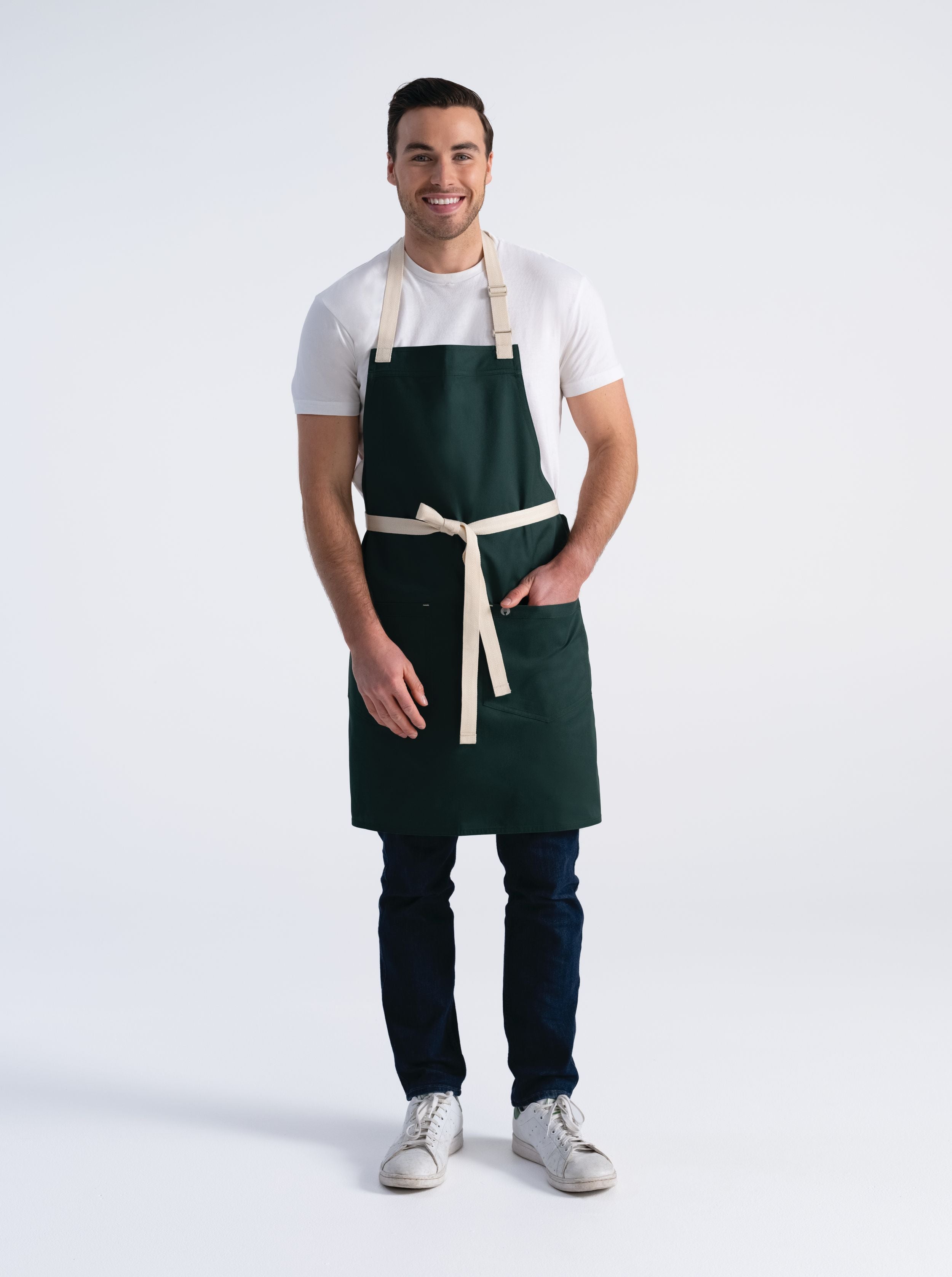 Chef Works Ridgewood Grembiule Unisex Da Chef E Cameriere - Adulto, 80x57 Cm, Con Tasche Frontali, Vestibilità Regolabile