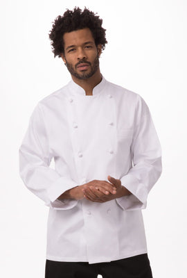 Madrid Men's Premium Cotton Chef Jacket White